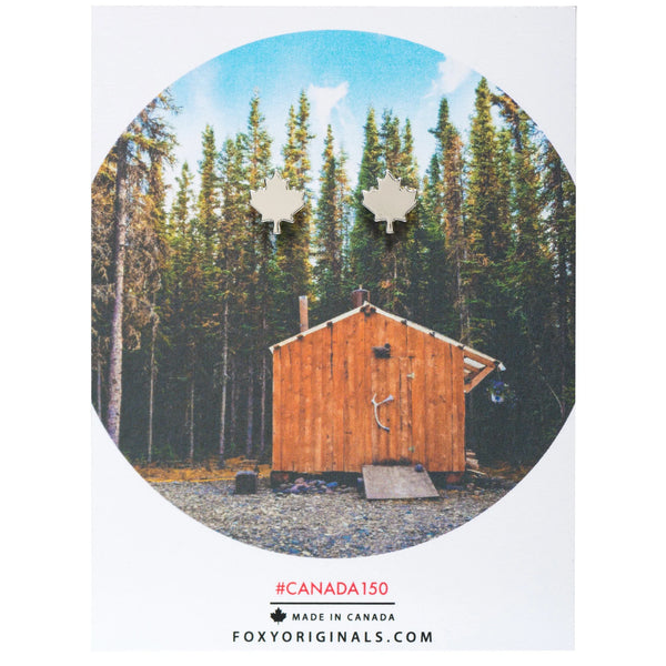 Earrings: Maple Leaf - Gold or Silver