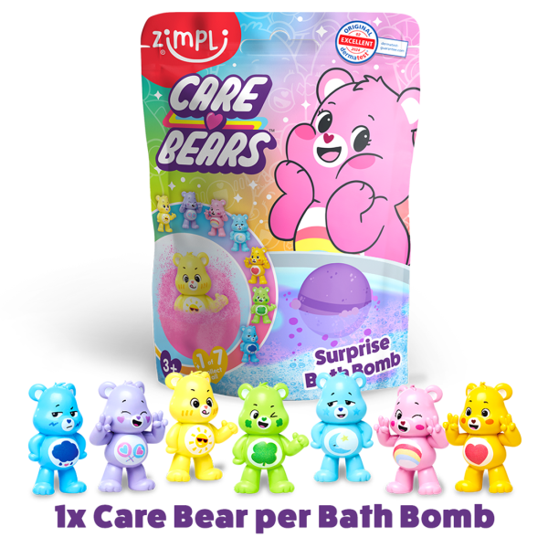Baff Bombz Care Bears Surprise Bath Bomb with Collectible Toy