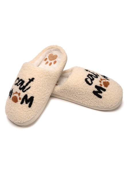 Cat Mom Slippers: Multiple Sizes Available