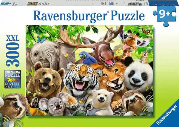 300 Piece XXL Puzzle: Exotic Animals Selfie - 9+