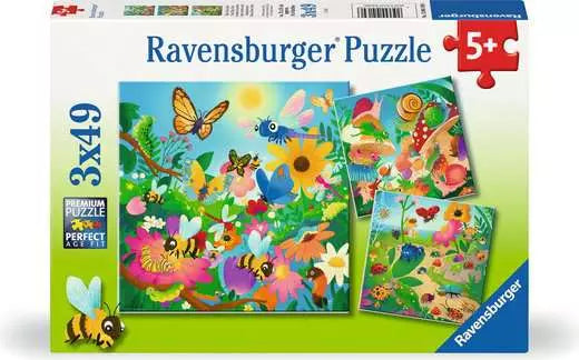 49 Piece Puzzle: 3 x 49 / Bugs, Bugs, Bugs - Ages 5+