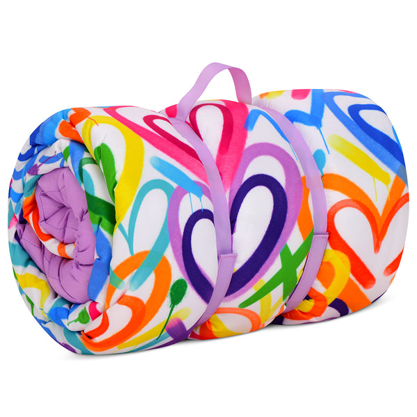 IS: Corey Paige Hearts Sleeping Bag Set - Ages 3+