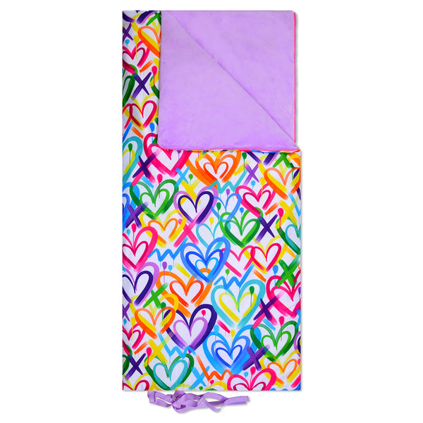 IS: Corey Paige Hearts Sleeping Bag Set - Ages 3+