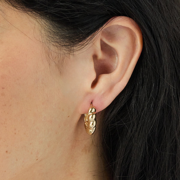 Earrings: Croissant - Gold