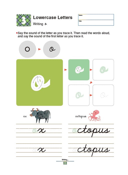 My Book of Cursive Writing Letters - Ages 6+