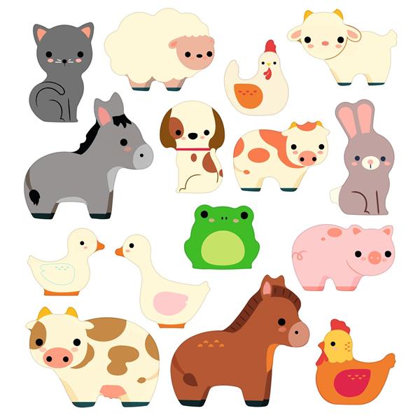 Stickers Farm Animals - Djeco