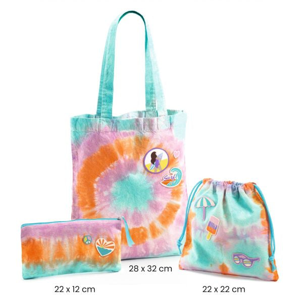 Djeco DIY Sunshine Camp 3 Tie-dye Accessories to Create Craft Kit