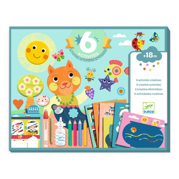 Djeco: Activity Kit - The Cat and his pals - Ages 18mths+