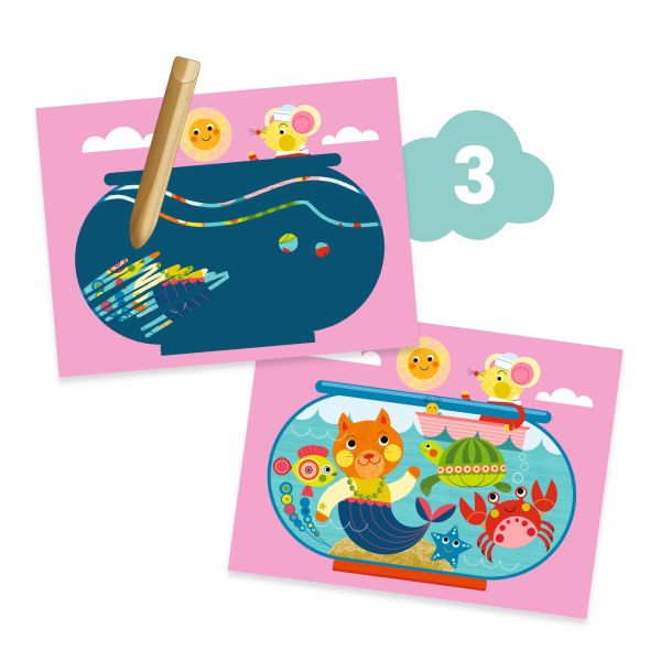 Djeco: Activity Kit - The Cat and his pals - Ages 18mths+