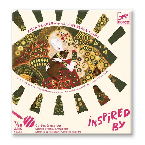Inspired By Gustav Klimt / Golden Goddesses Scratch Boards - Ages 7+