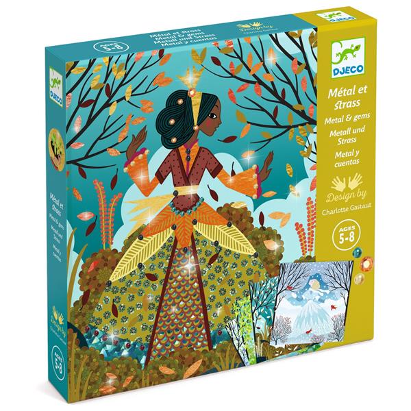 Foil Pictures - Dresses in Seasonal Colours - Djeco