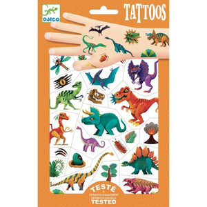 Djeco: Temporary Tattoos / Dino Club - Ages 3+