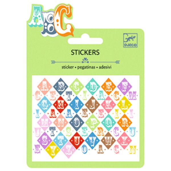 Djeco: Mini Stickers / Saloon Letters - Ages 6+
