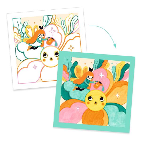 Cards To Paint - Magical Garden - Djeco