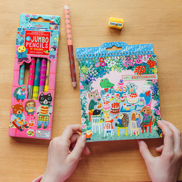 6 Coloured Pencils Jumbo: Sweet Celebration - Ages 3+