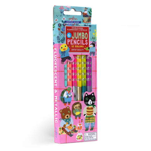 6 Coloured Pencils Jumbo: Sweet Celebration - Ages 3+