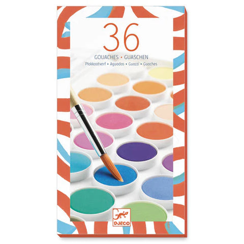 Djeco: 36 Colour Cakes - Ages 6+