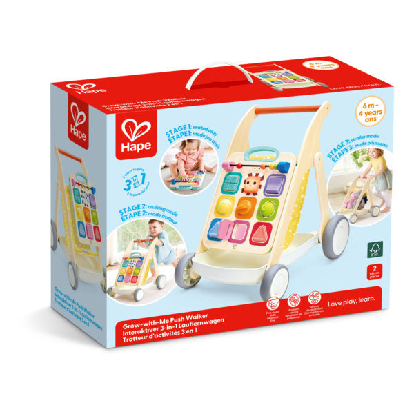 Hape - Grow With Me Push Walker