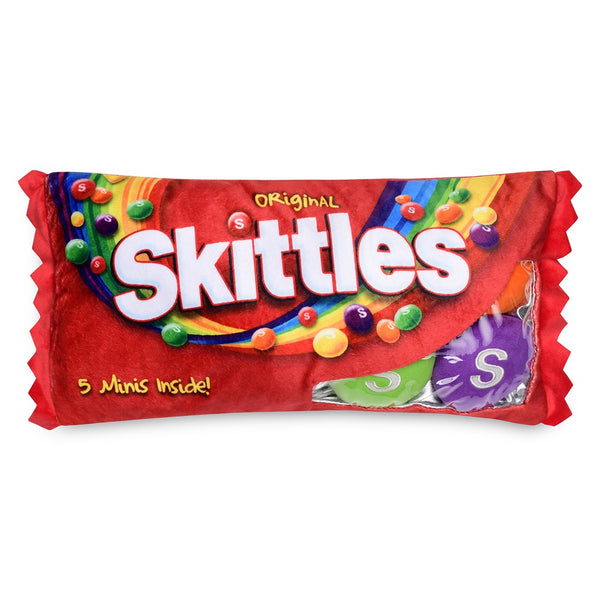 IS: Skittles Packaging Plush Fleece Pillow - Ages 3+