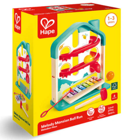 Hape: Melody Mansion Ball Run - Ages 12mths+