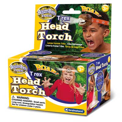 BrainStorm: T-Rex Head Torch - Ages 3+