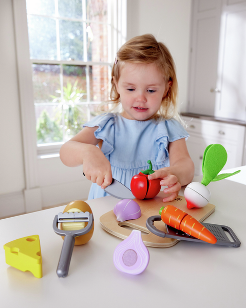 Hape Cooking Essentials Wooden Play Food Set