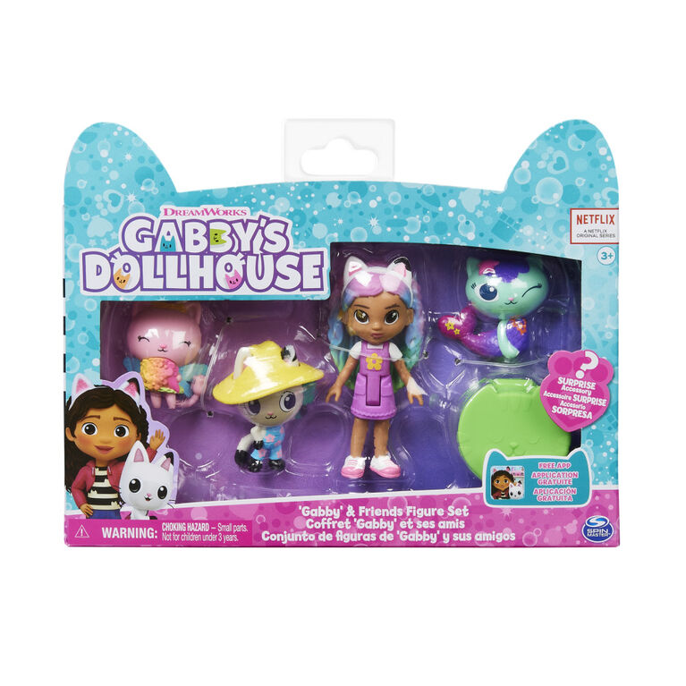 Gabby's Dollhouse: 'Gabby' & Friends Figure Set - Ages 3+