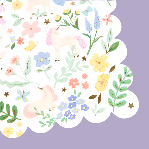 MM: Meadow Unicorns Large Napkins - 16 Pieces