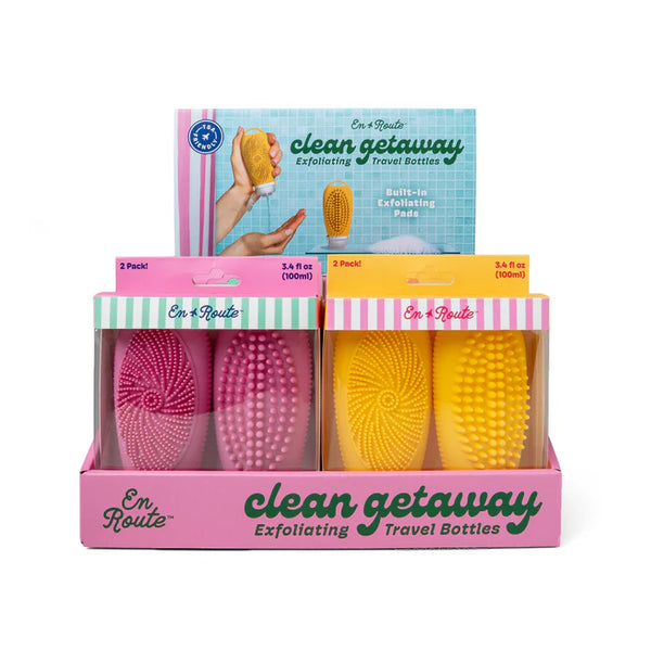 En Route Exfoliating Travel Bottles