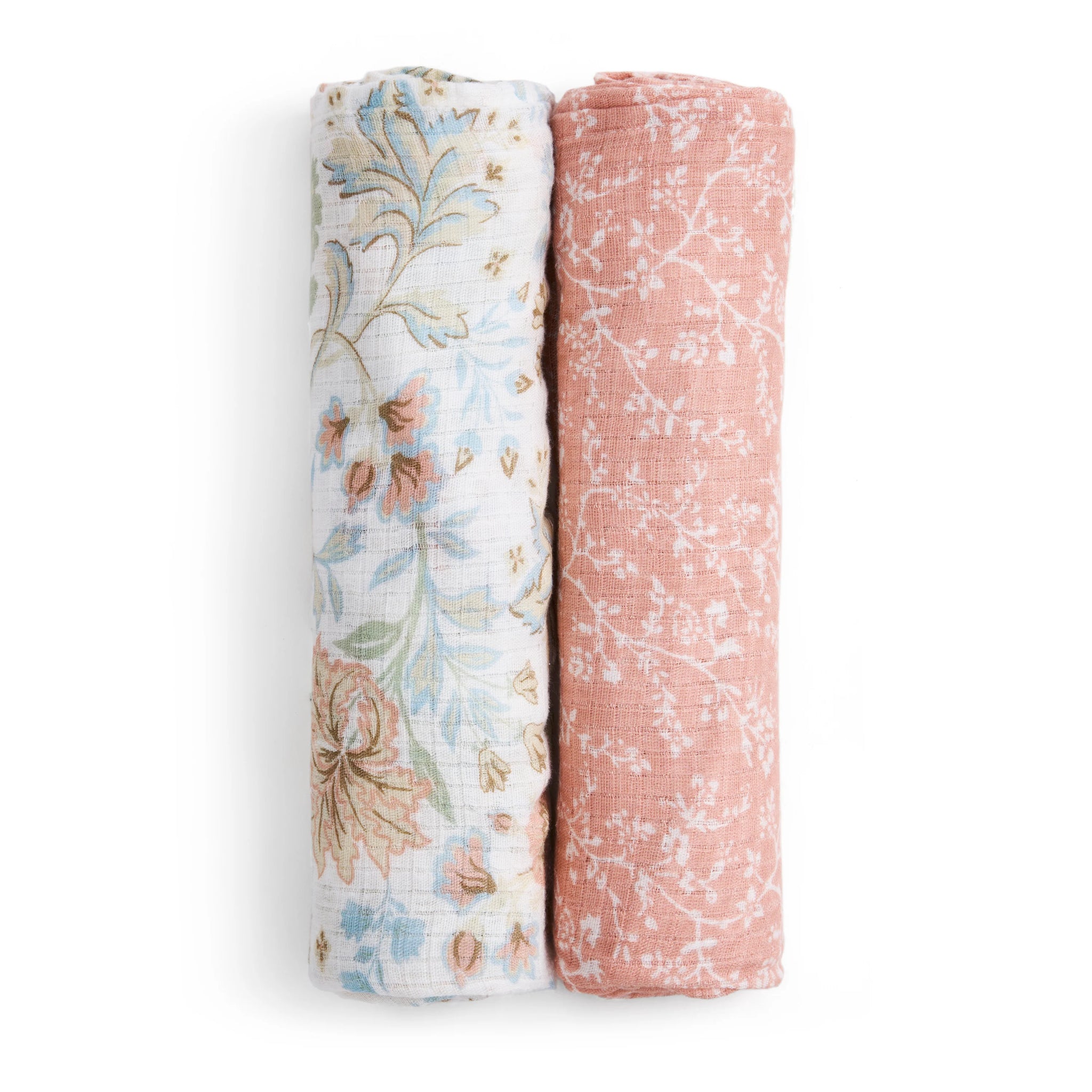 Aden + Anais: Soft Swaddle Blankets - 2-pk - Victorian Flowers- Age 0+