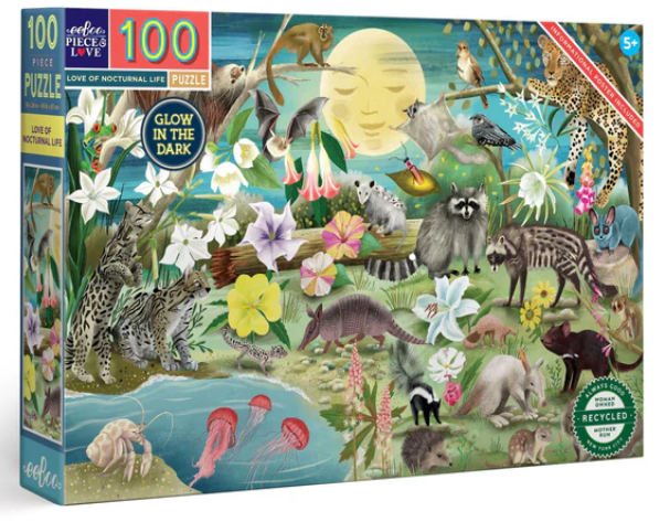 100 Piece Puzzle: Love of Nocturnal Life - Ages 5+