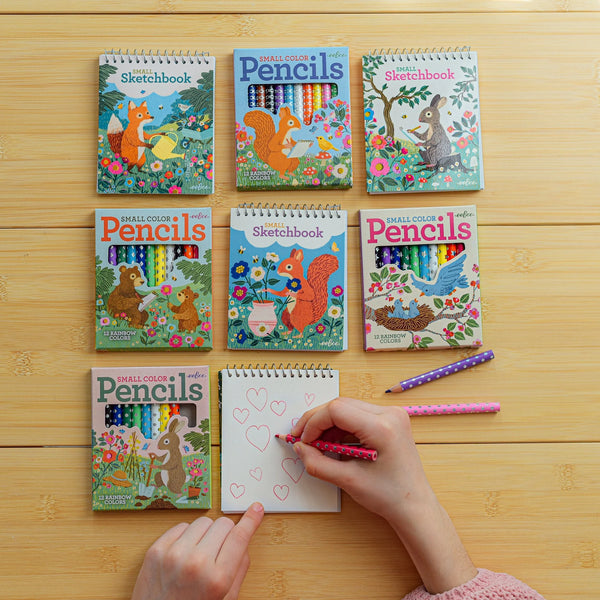 EeBoo: 24 Small Pencils - Victoria's Garden- Age 4+