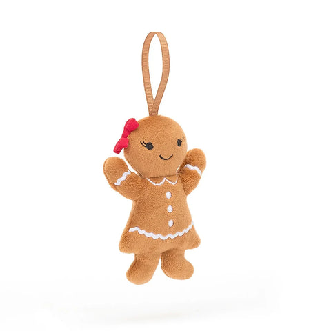 JC: Festive Folly Gingerbread Ruby Ornament - Ages 0+