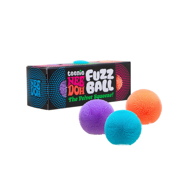 NeeDoh Fuzz Ball Teenie 3 Pack - Sensory Fidget Toy