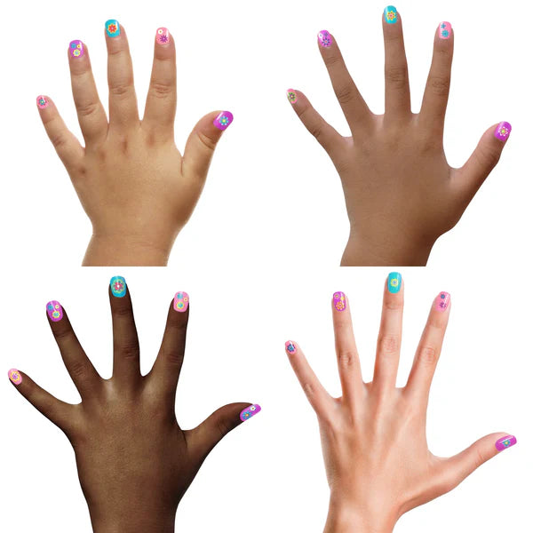 Piggy Paint: Flower Power Press-on Nails - Ages 3+