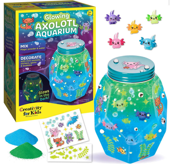 Creativity for Kids: Glowing Axolotl Aquarium - Ages 7+