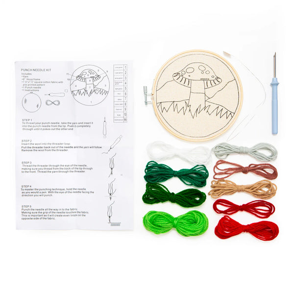 KL: Punch Needle Kit Mushroom - Ages 8+