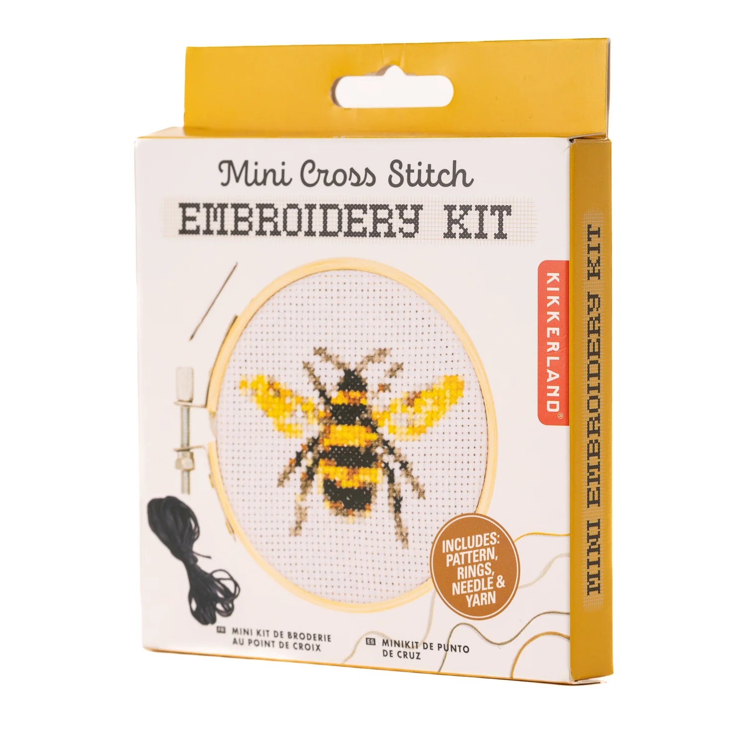 KL: Mini Cross Stitch Embroidery Kit - Bee - ages 8+