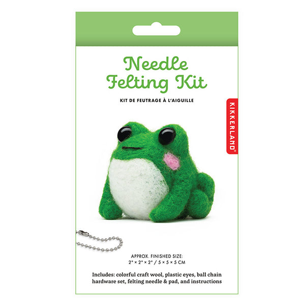 Frog  Needle Felting Kit - Kikkerland