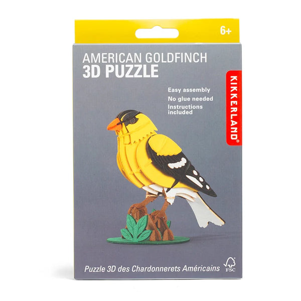 American Goldfinch 3D Puzzle - Kikkerland
