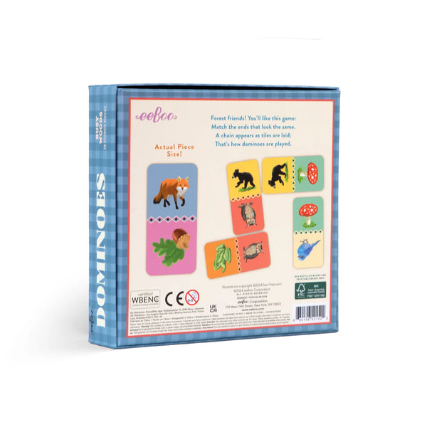 EeBoo: Busy Woods Dominoes - Ages 3+