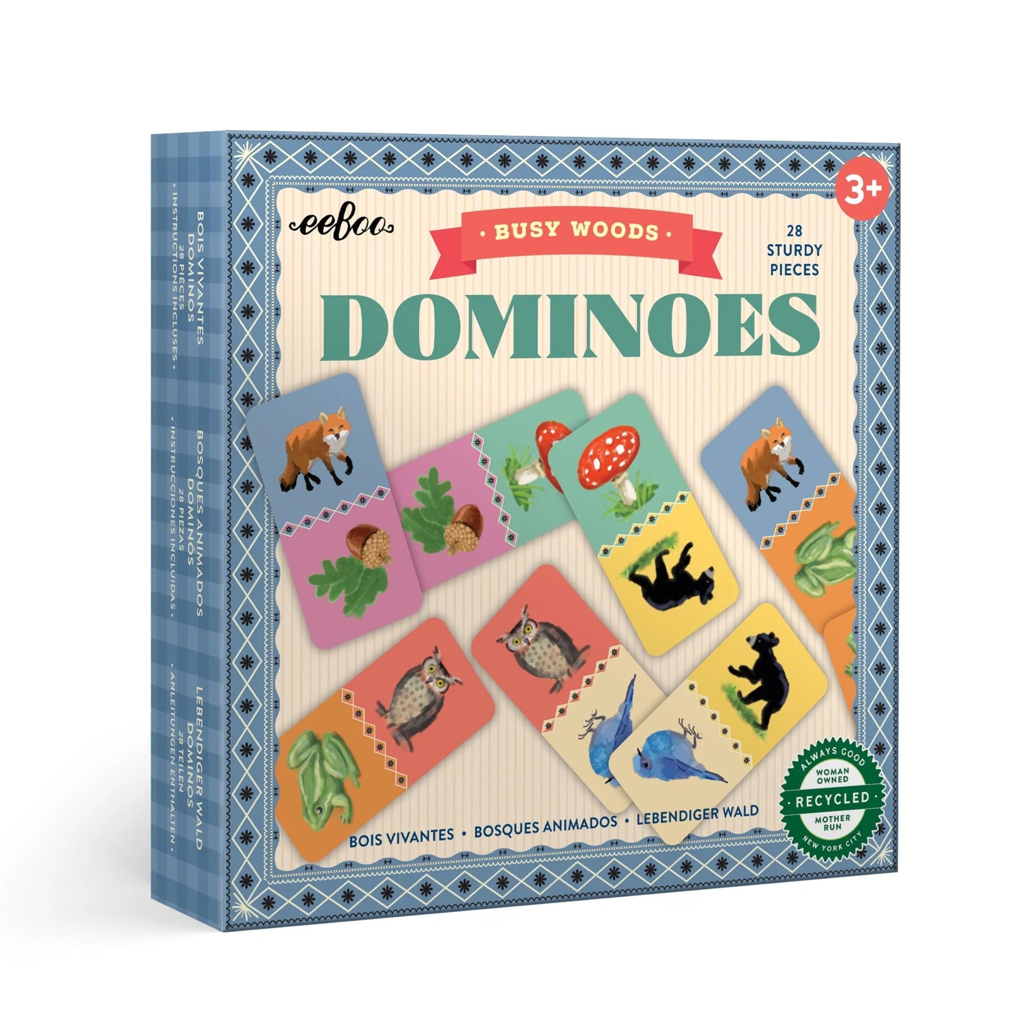 EeBoo: Busy Woods Dominoes - Ages 3+