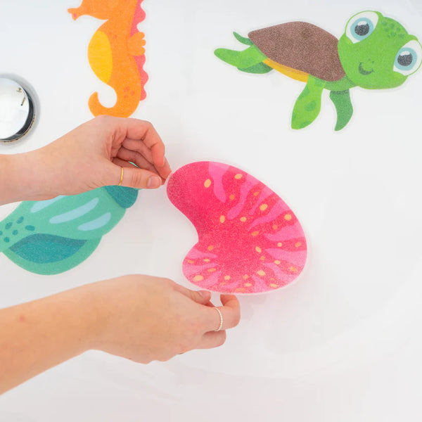 Glo Pals: Guppy Grips Glow-in-the-dark Non-slip Bathtub Stickies - Ages 18mths+