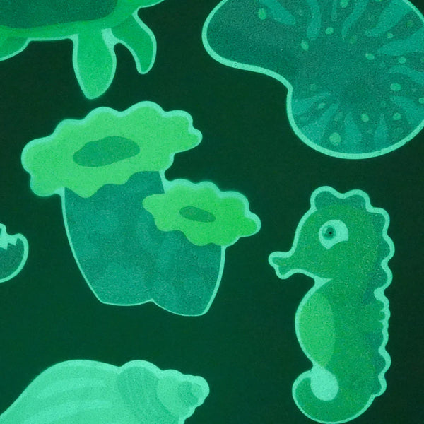 Glo Pals: Guppy Grips Glow-in-the-dark Non-slip Bathtub Stickies - Ages 18mths+