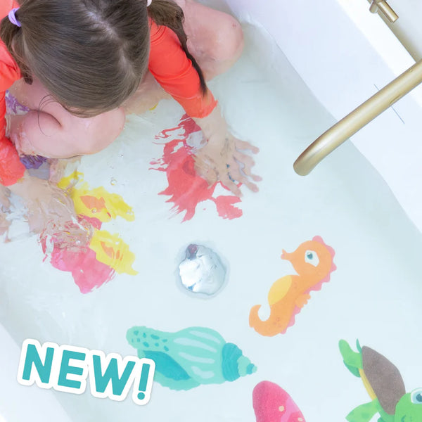 Glo Pals: Guppy Grips Glow-in-the-dark Non-slip Bathtub Stickies - Ages 18mths+