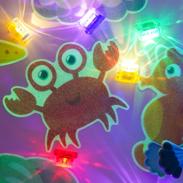 Glo Pals: Guppy Grips Glow-in-the-dark Non-slip Bathtub Stickies - Ages 18mths+