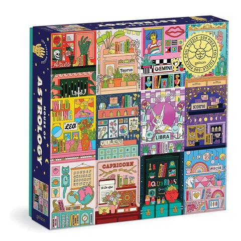 500 Pieces: House of Astrology Foil Puzzle - Ages 8+