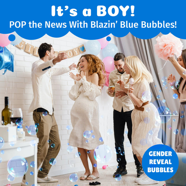 Poppin Colorz Blazin' Blue Colour Bubbles: 8 Party Packs - Ages 3+