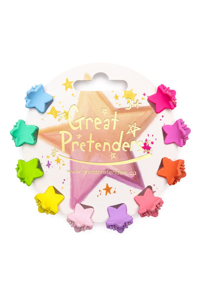 Rainbow Star Mini Hair Clips - Great Pretenders