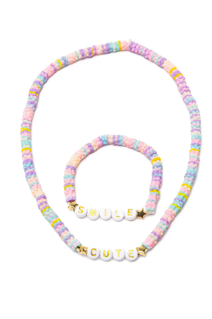 GP: Cute Smile Necklace & Bracelet Set - Ages 3+